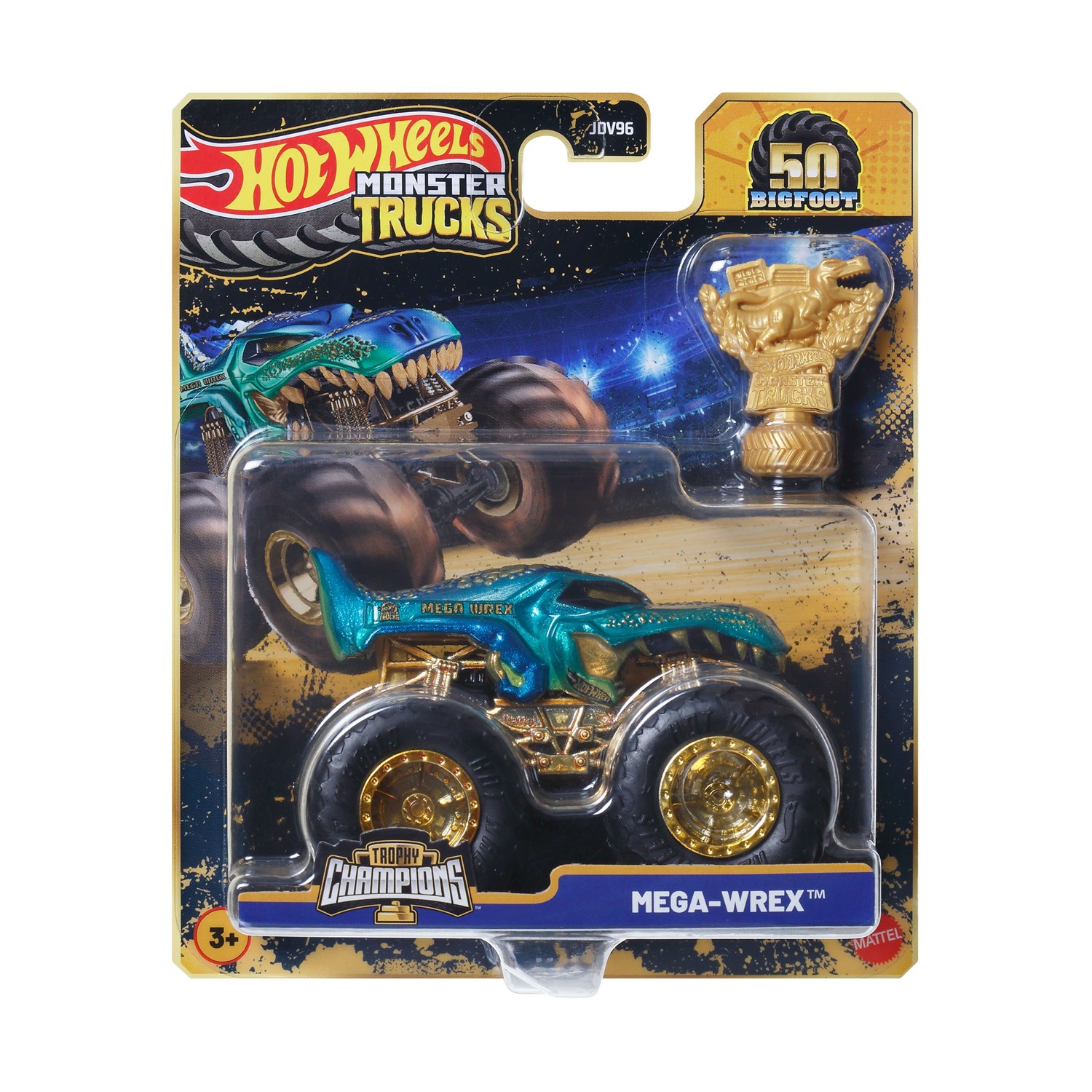 Mattel Hot Wheels - Monster Trucks, Trophy Champions, Mega-Wrex JDW01 (JDV96)