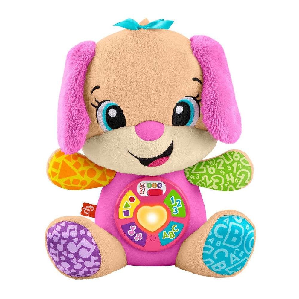 Fisher Price - Laugh & Learn, Εκπαιδευτικό Σκυλάκι Ροζ Smart Stages JFD34