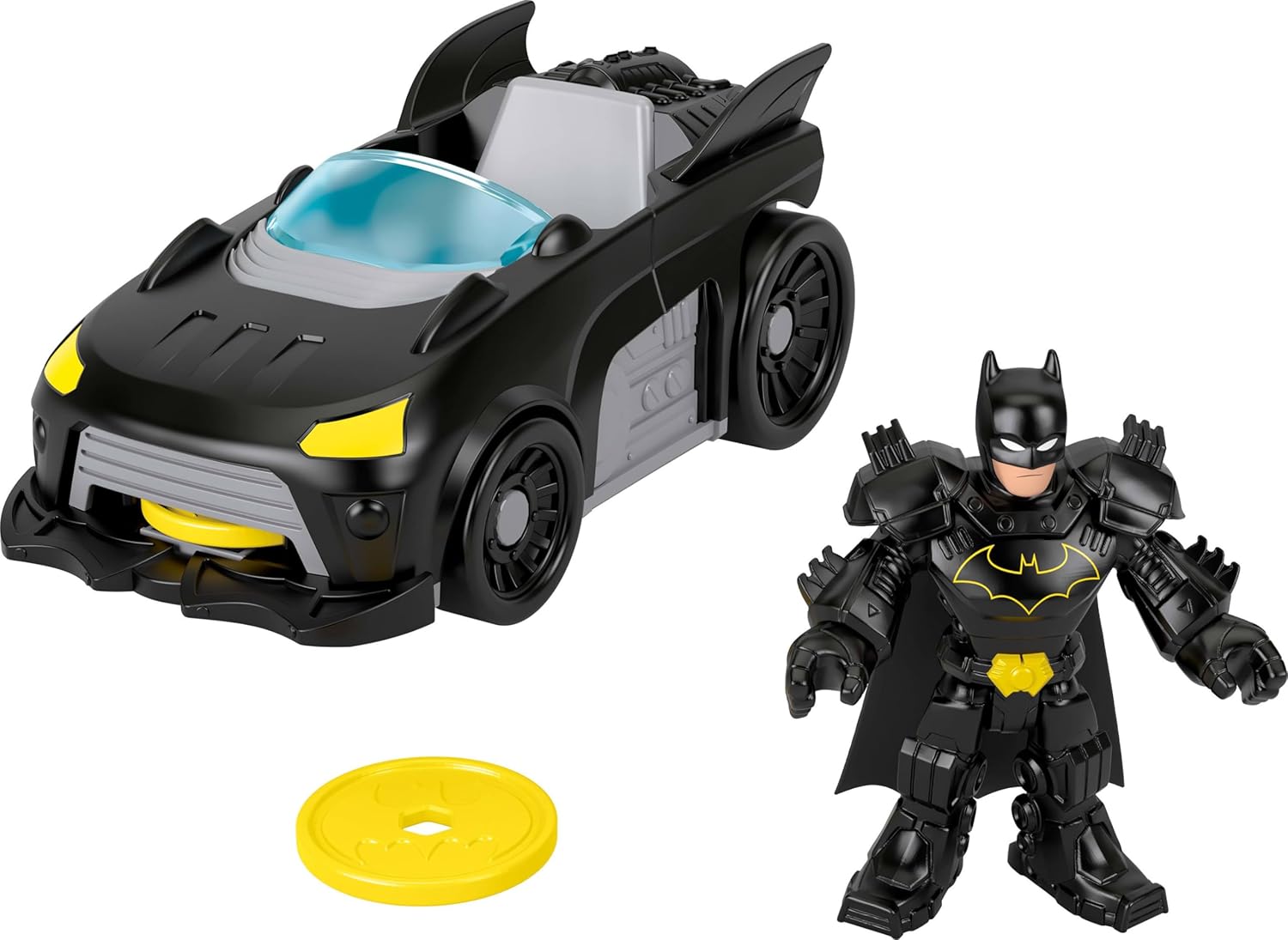 Fisher Price - Imaginext, DC Super Friends, Metal Force Batmobile Vehicle & Figure JFJ68 Fisher Price - Imaginext, DC Super Friends, Metal Force Batmobile Vehicle & Figure JFJ68