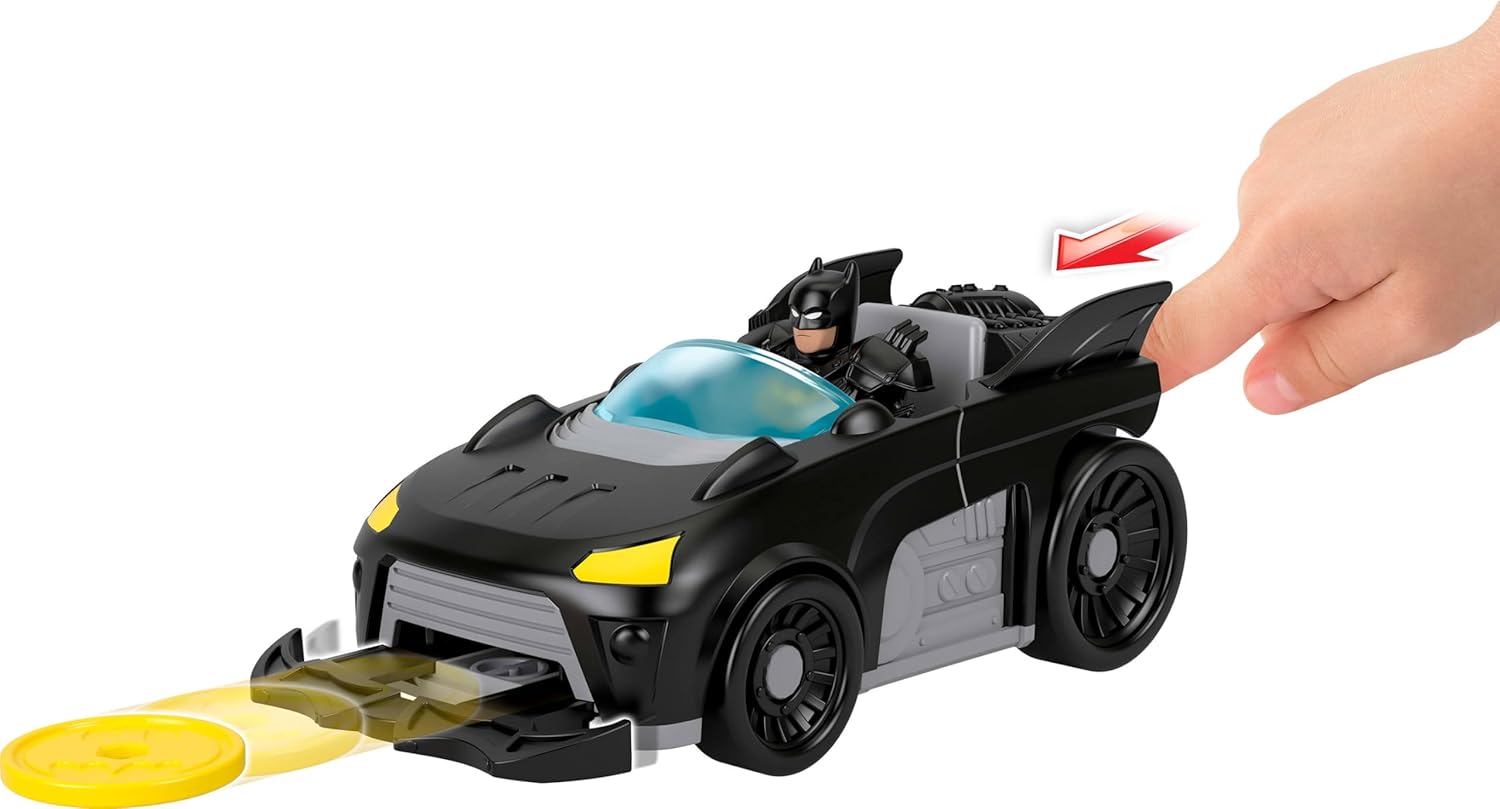 Fisher Price - Imaginext, DC Super Friends, Metal Force Batmobile Vehicle & Figure JFJ68 Fisher Price - Imaginext, DC Super Friends, Metal Force Batmobile Vehicle & Figure JFJ68
