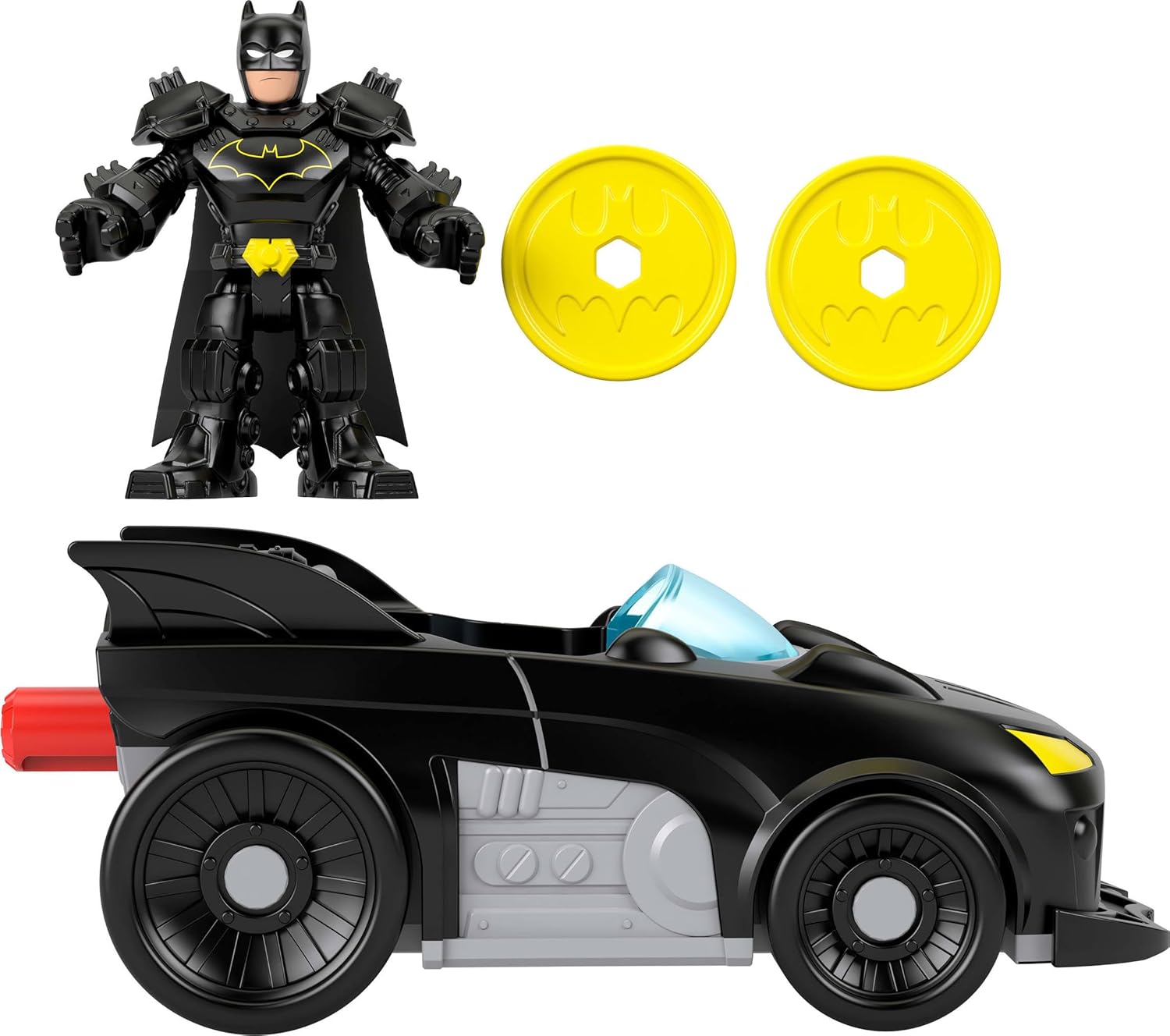 Fisher Price - Imaginext, DC Super Friends, Metal Force Batmobile Vehicle & Figure JFJ68 Fisher Price - Imaginext, DC Super Friends, Metal Force Batmobile Vehicle & Figure JFJ68