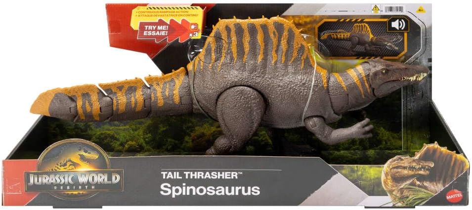 Mattel - Jurassic World Rebirth, Tail Thrasher, Spinosaurus JGB56