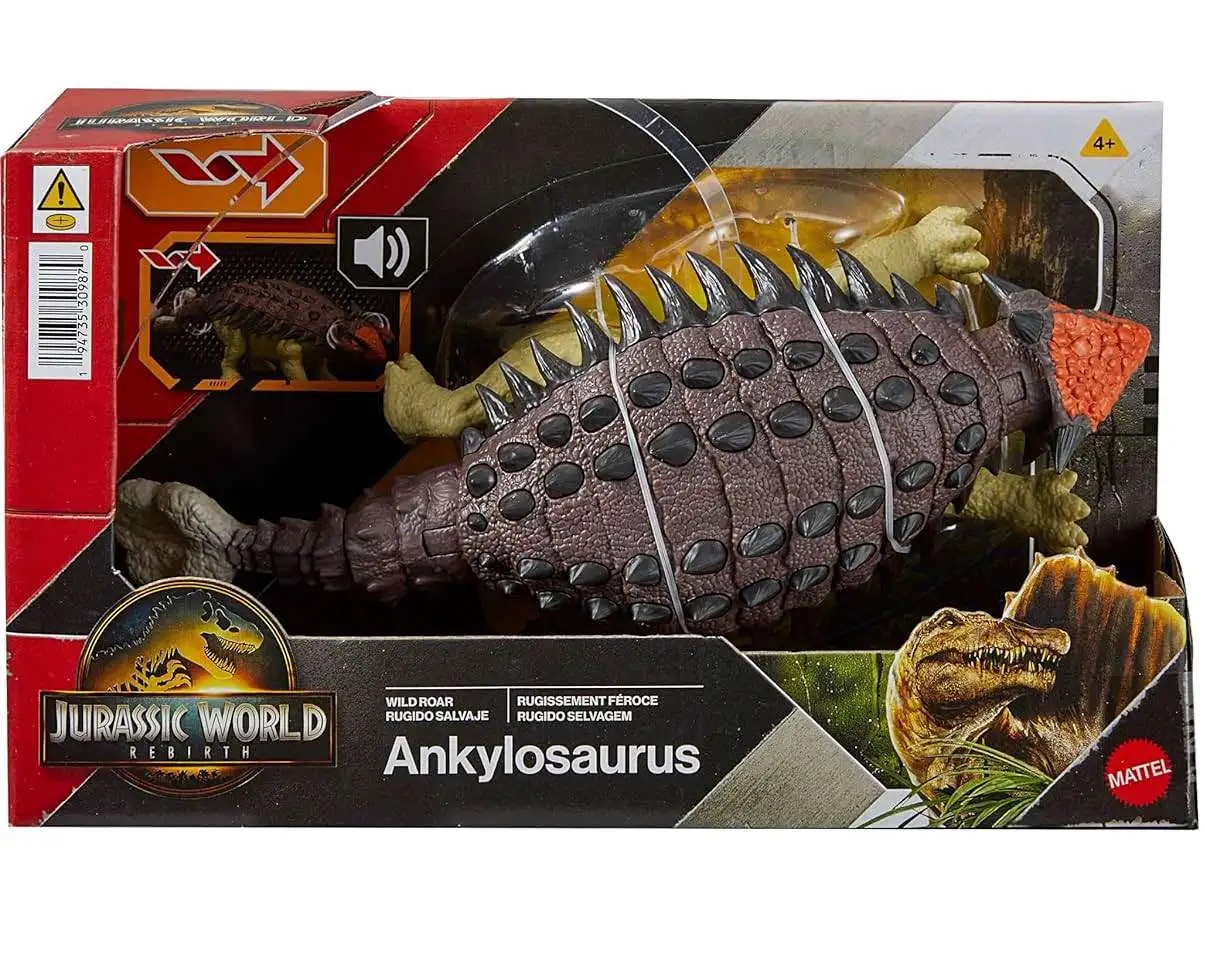 Mattel - Jurassic World Rebirth, Wild Road, Ankylosaurus JGB90 (JGB87)
