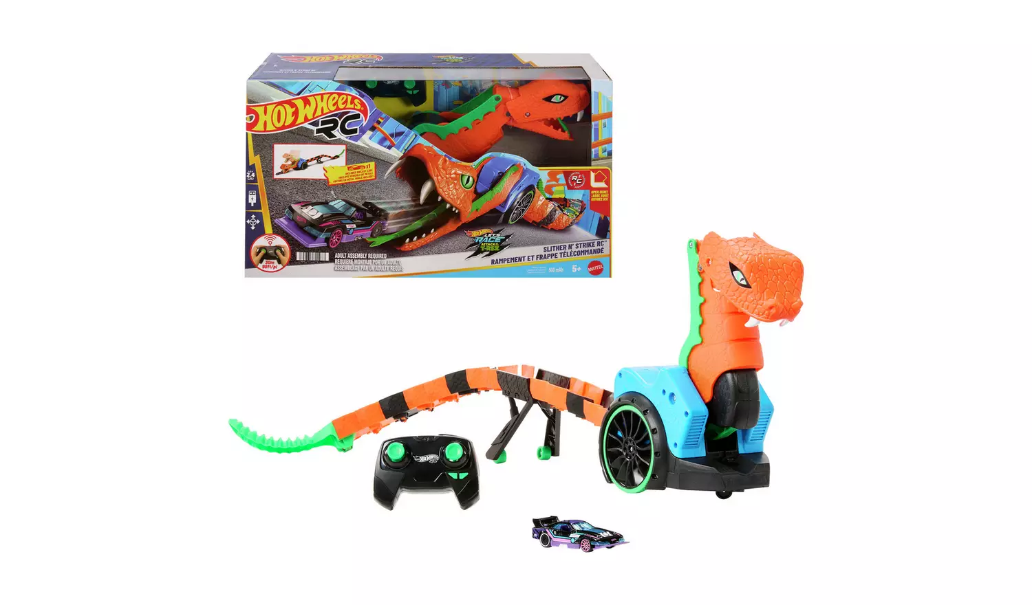 Mattel Hot Wheels - Τηλεκατευθυνόμενο Let's Race Slither 'N Strike JGD11