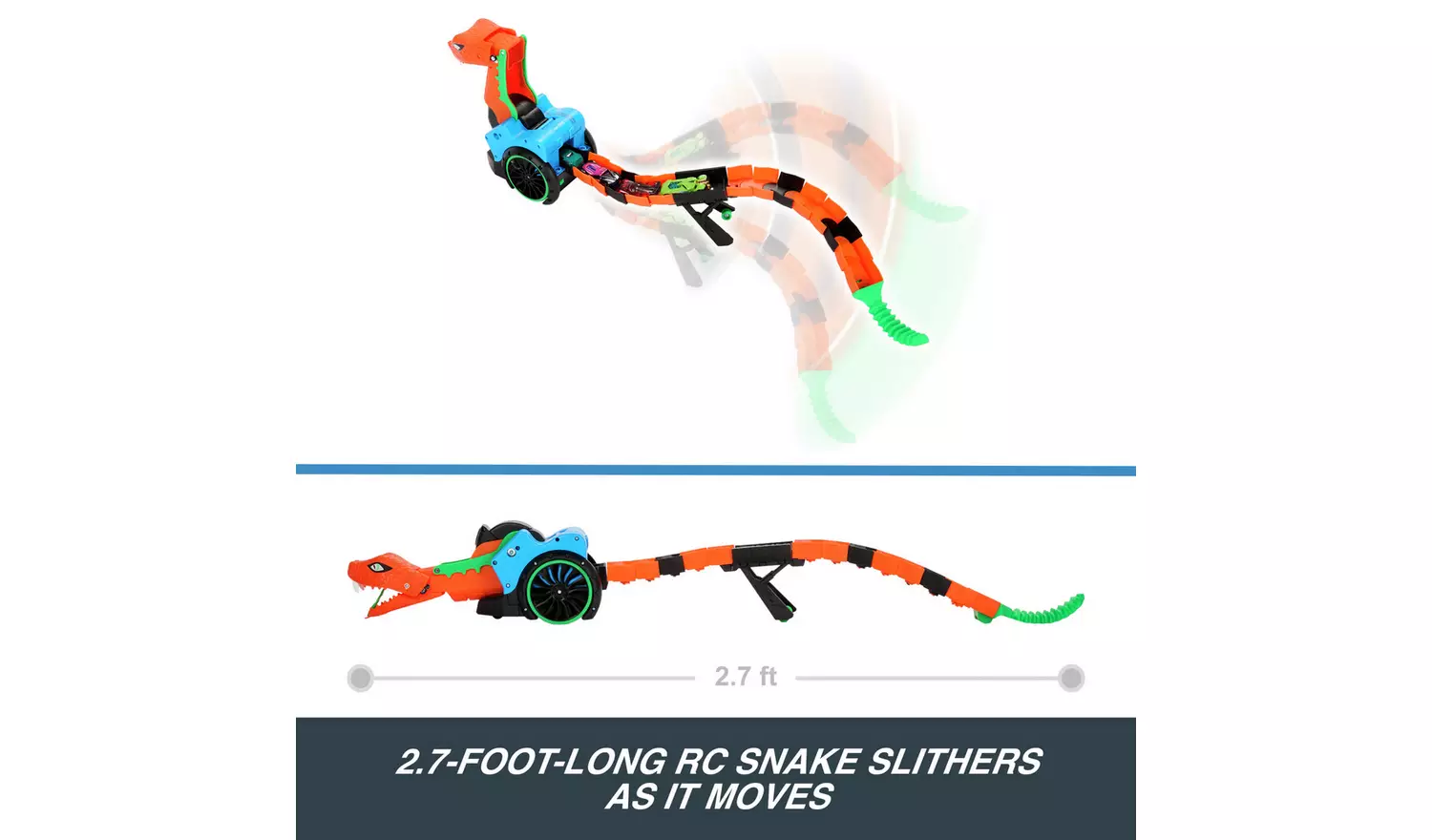 Mattel Hot Wheels - Τηλεκατευθυνόμενο Let's Race Slither 'N Strike JGD11
