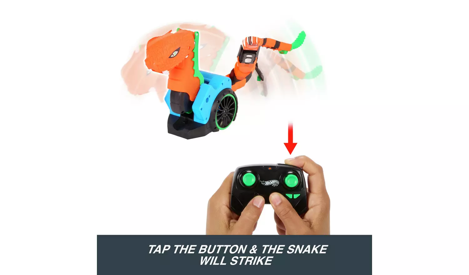 Mattel Hot Wheels - Τηλεκατευθυνόμενο Let's Race Slither 'N Strike JGD11