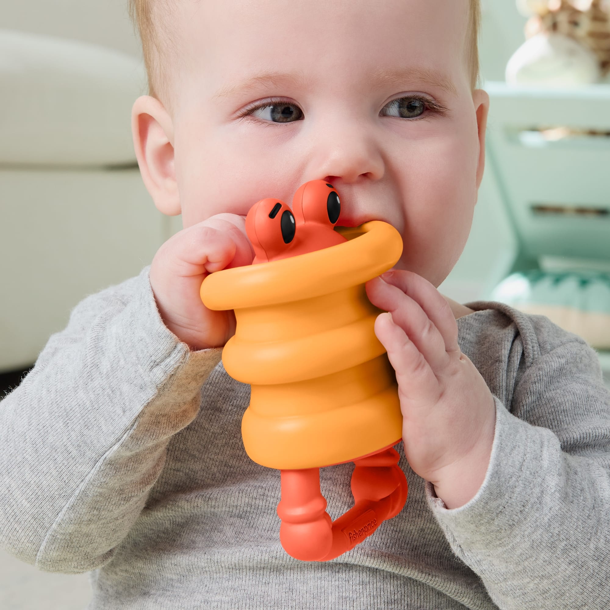 Fisher Price - Squishseas Silicone, Crab Rattle JHB55 (JHB54)