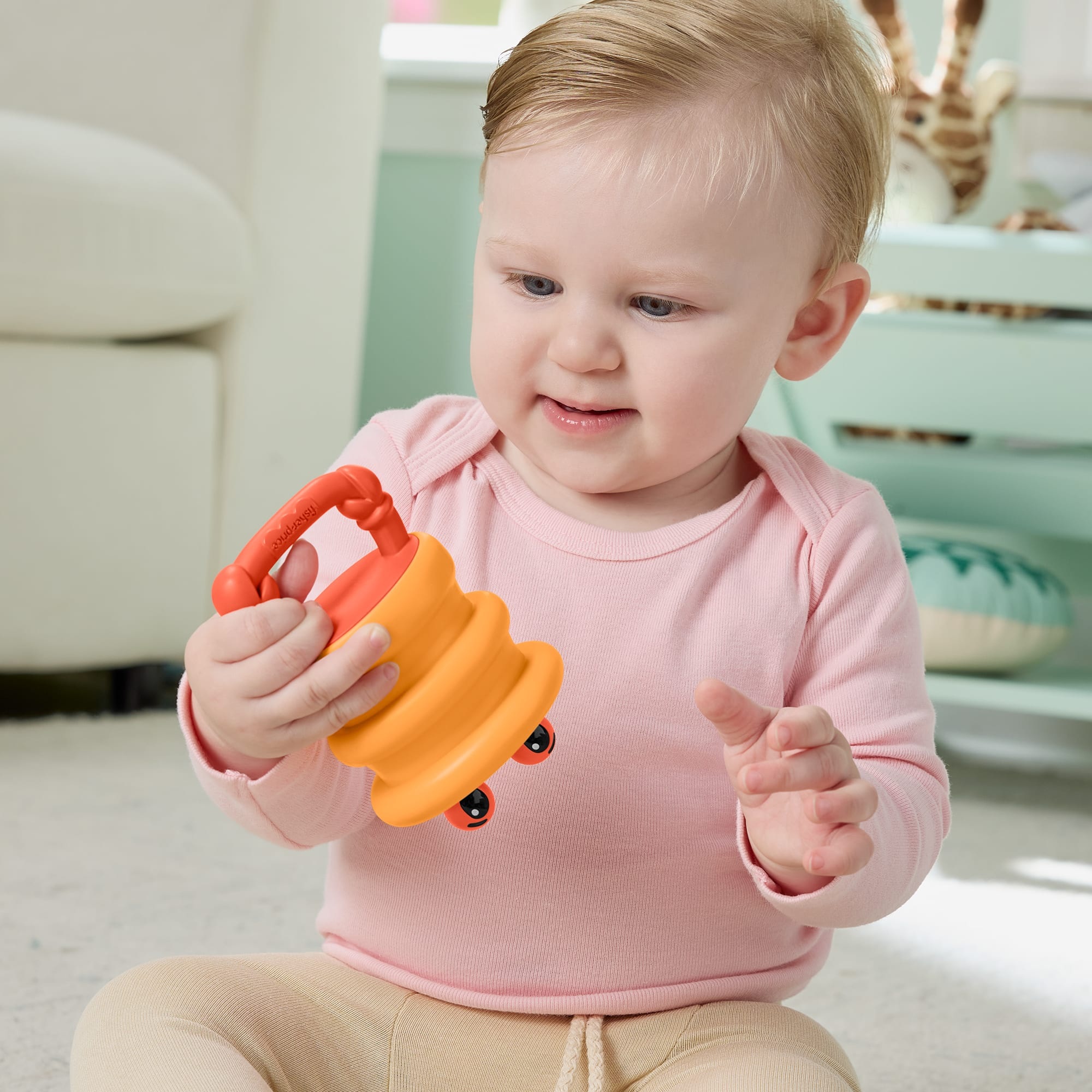 Fisher Price - Squishseas Silicone, Crab Rattle JHB55 (JHB54)