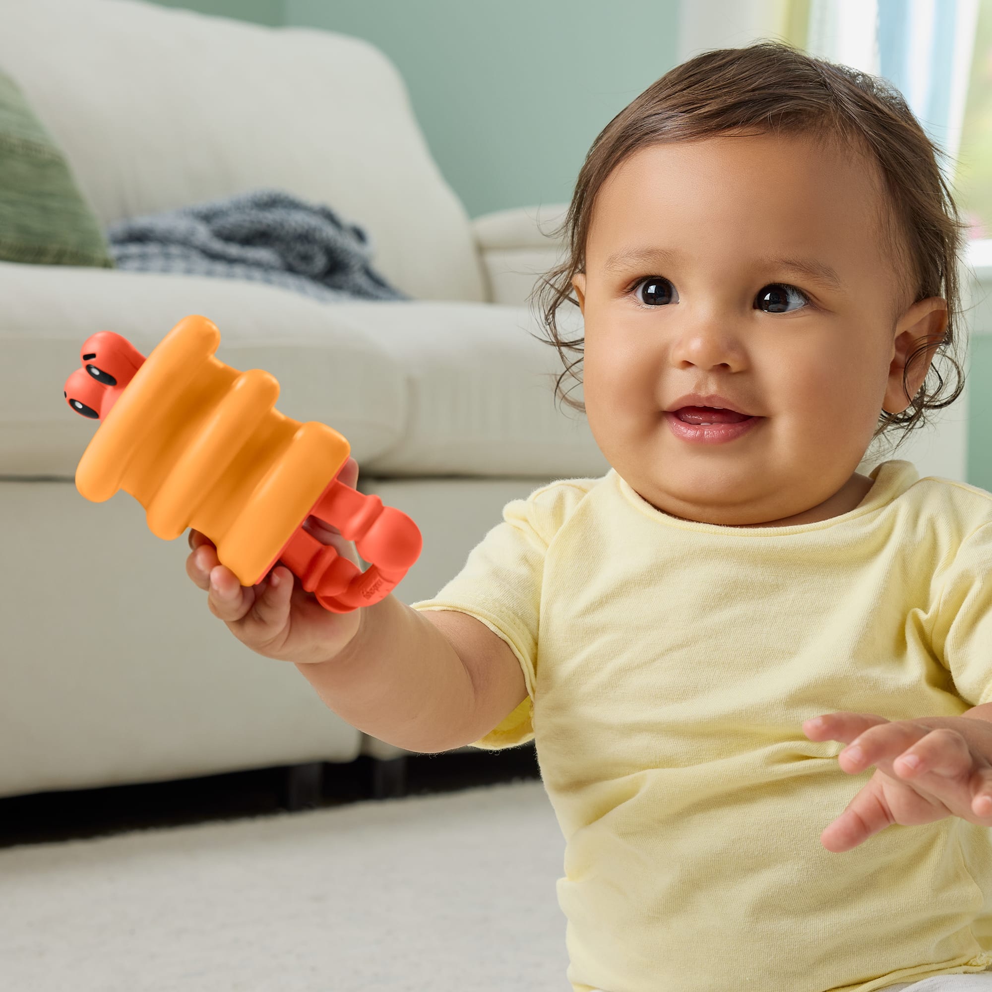 Fisher Price - Squishseas Silicone, Crab Rattle JHB55 (JHB54)