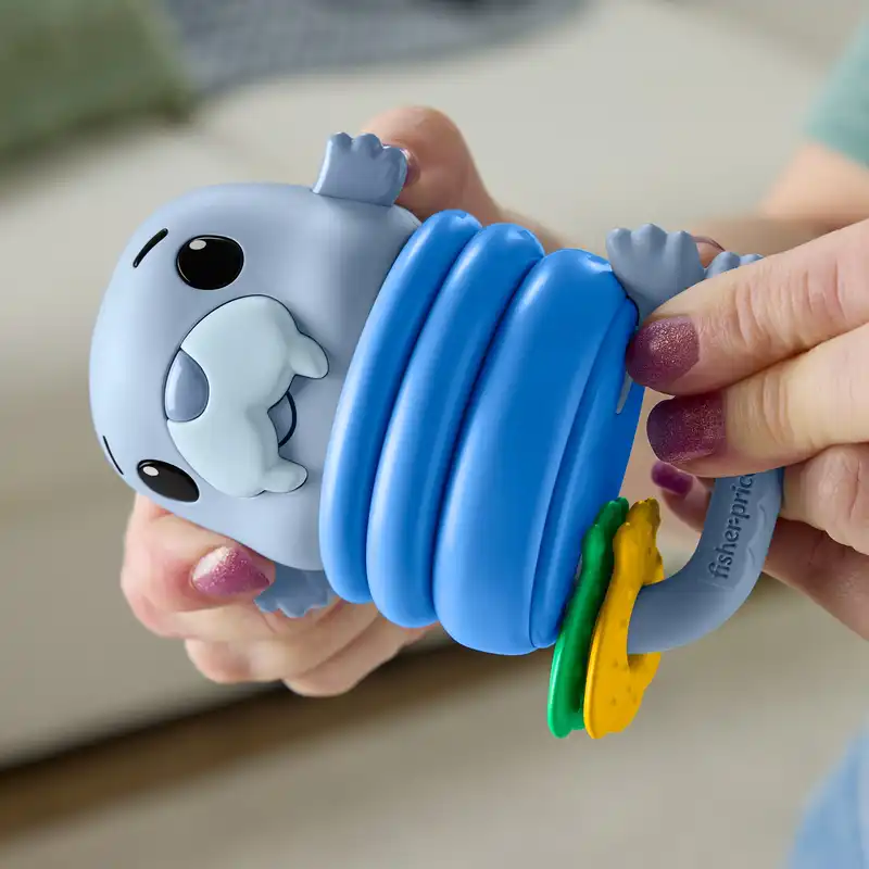 Fisher Price - Squishseas Silicone, Walrus Rattle JHB56 (JHB54)