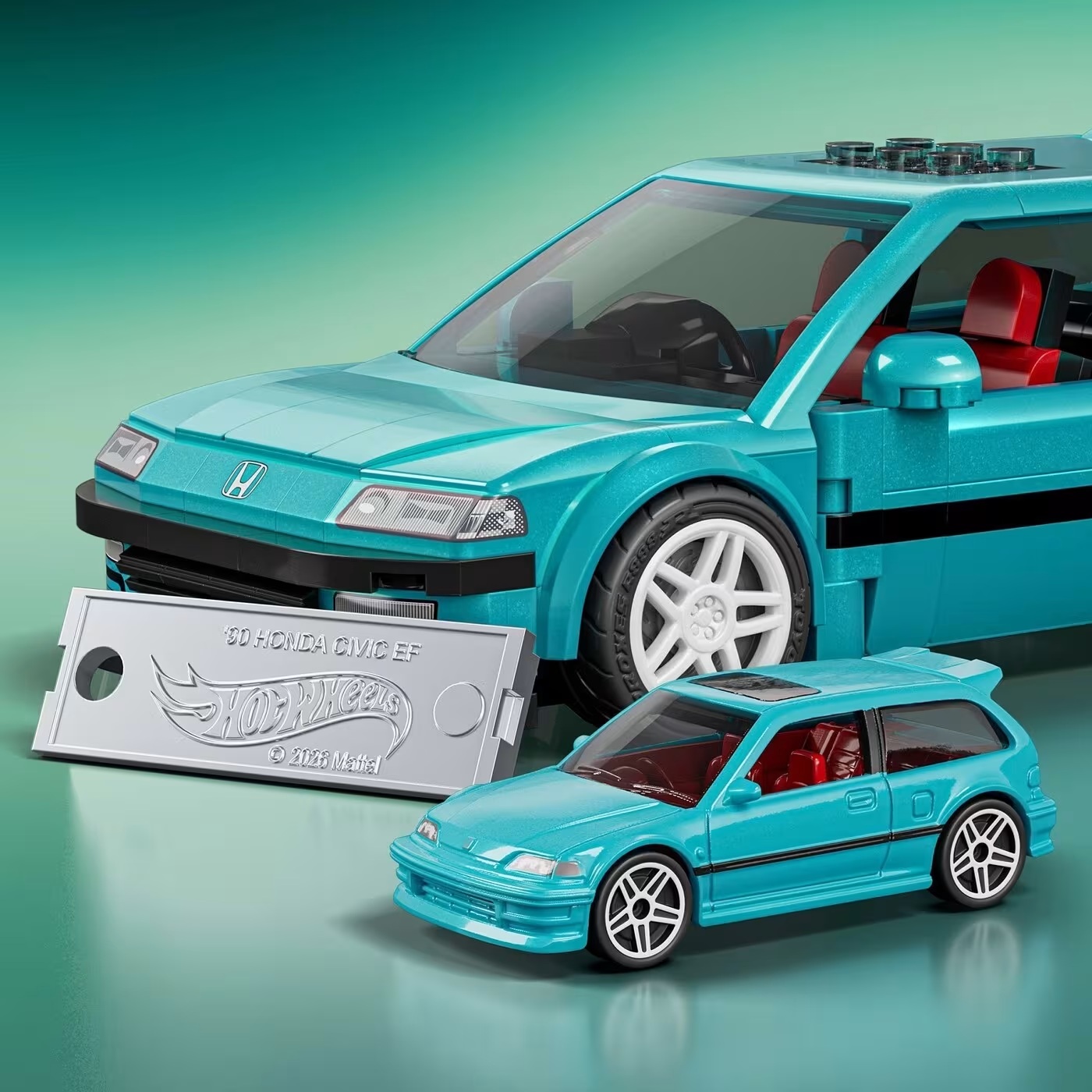 Mattel - Hot Wheels, Brick Shop, Speed Series, Custom ΄90 Honda Civic EF JHF62 (JFR87)