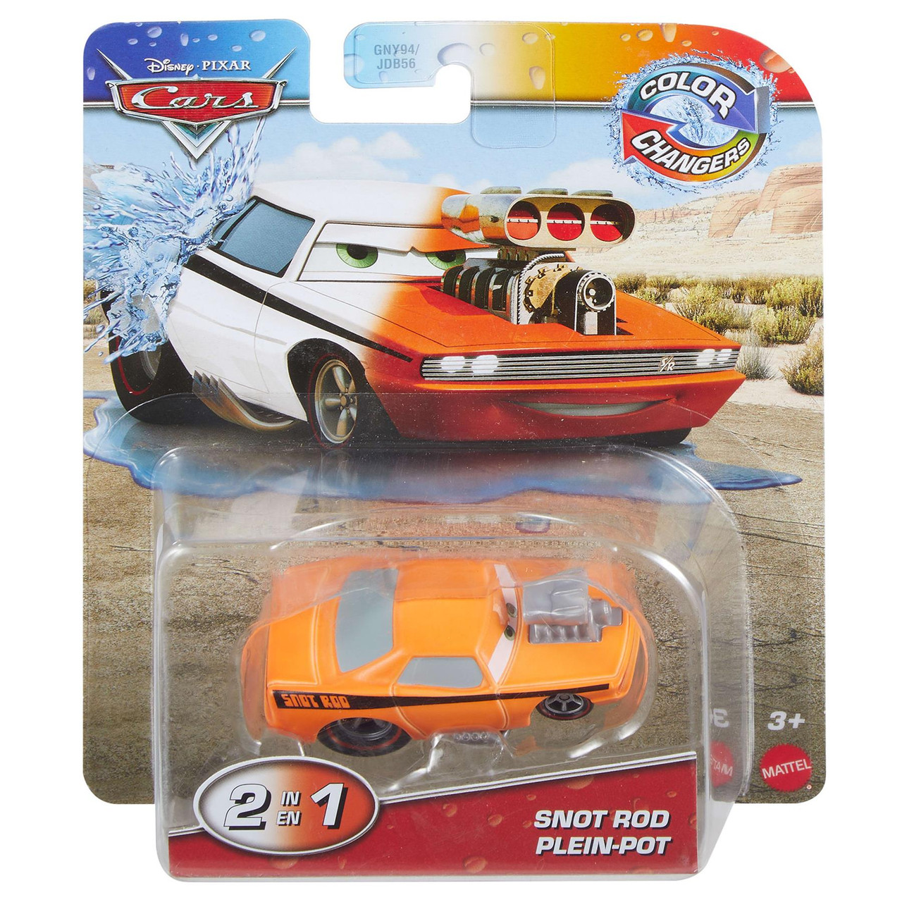 Mattel Cars - Color Changers, Snot Rod JHG29 (GNY94/JDB56)