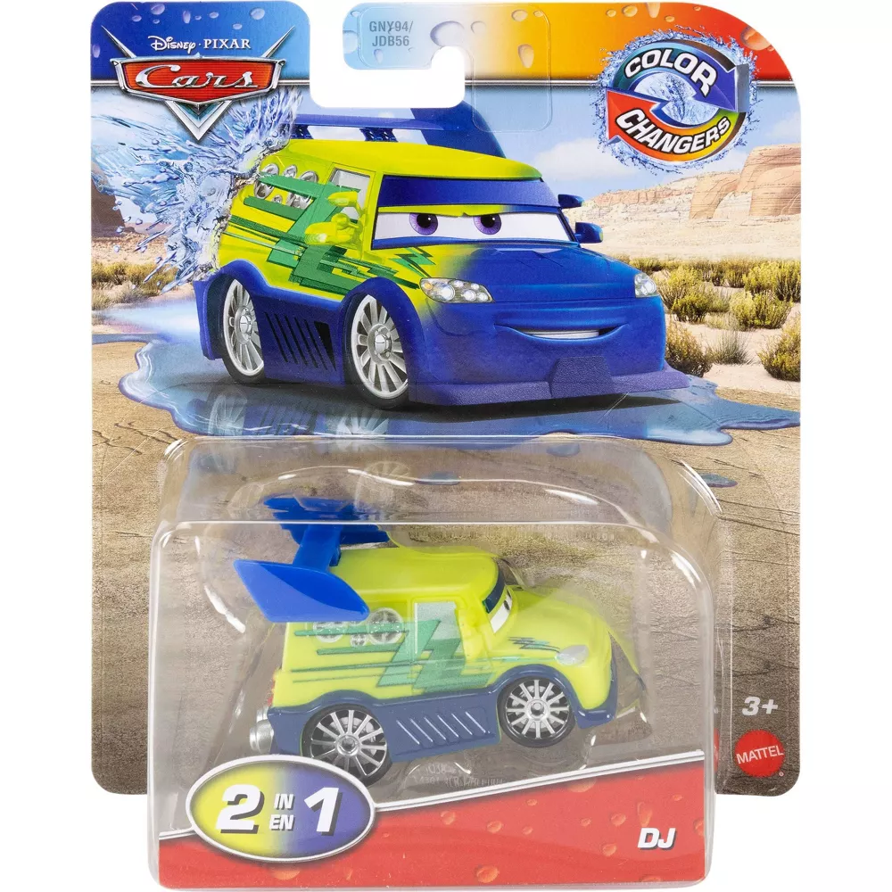 Mattel Cars - Color Changers, DJ JHG38 (GNY94/JDB56)