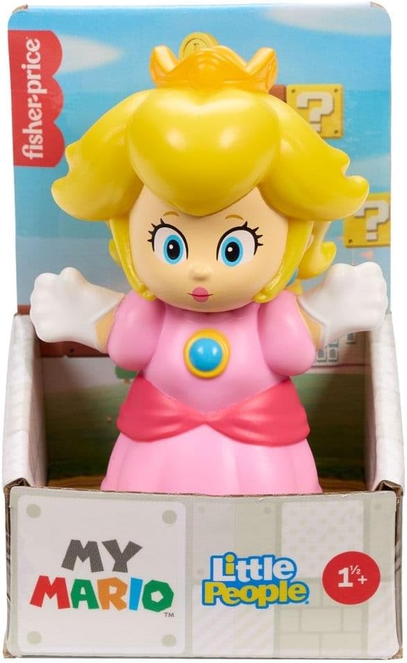 Mattel Super Mario - Little People Collector, Princess Peach 7cm JHG67 (JHG64)