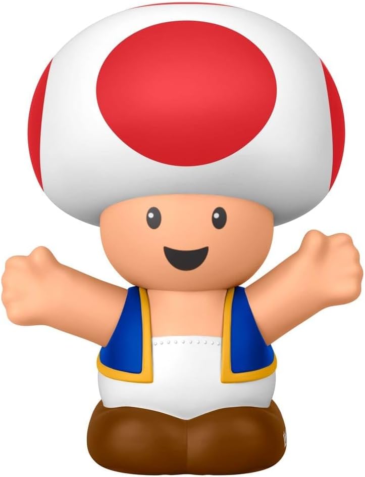 Mattel Super Mario - Little People Collector, Toad 7cm JHG68 (JHG64)