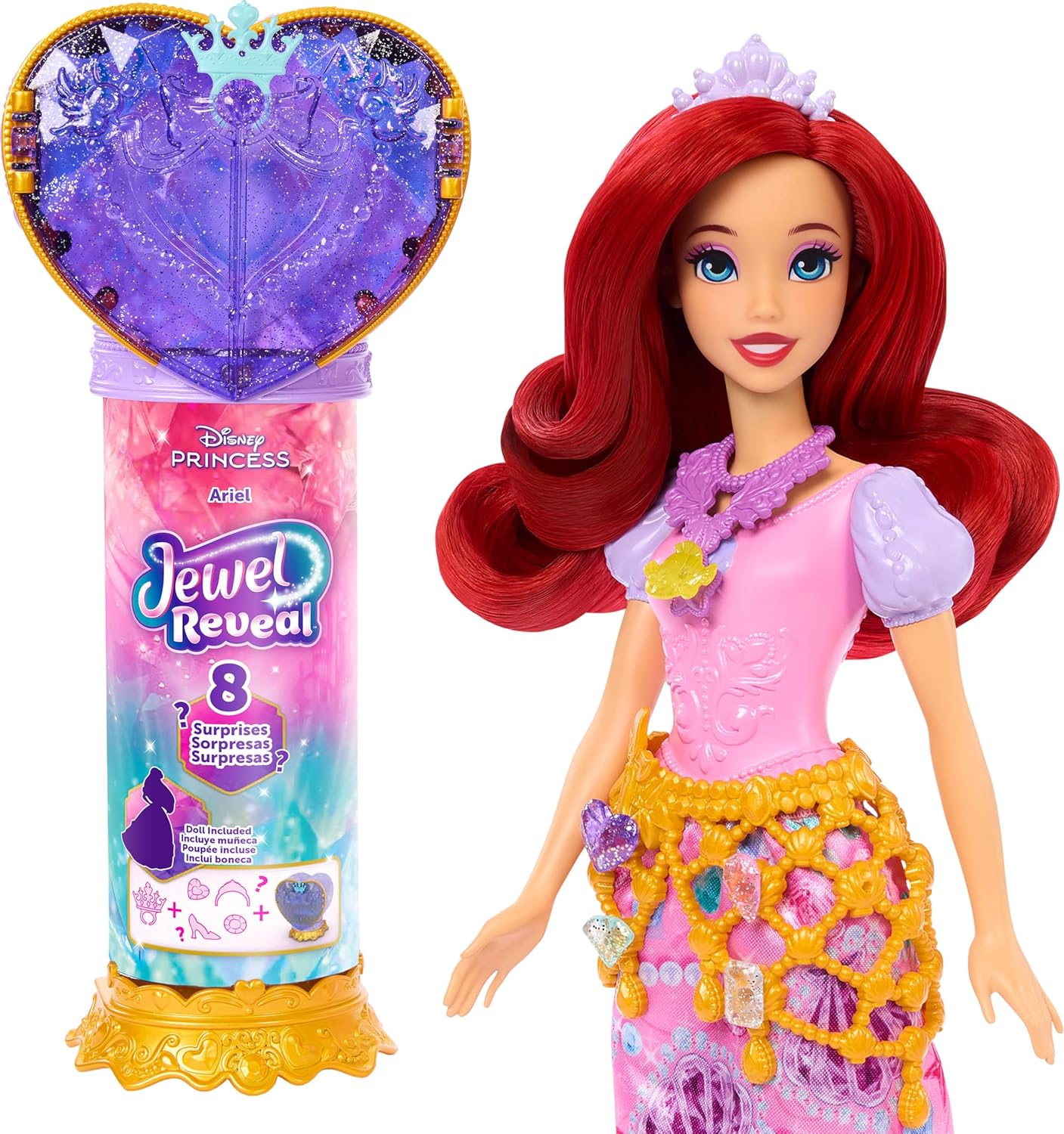 Mattel Disney Princess - Jewel Reveal, Ariel JHL49 (JHL48)