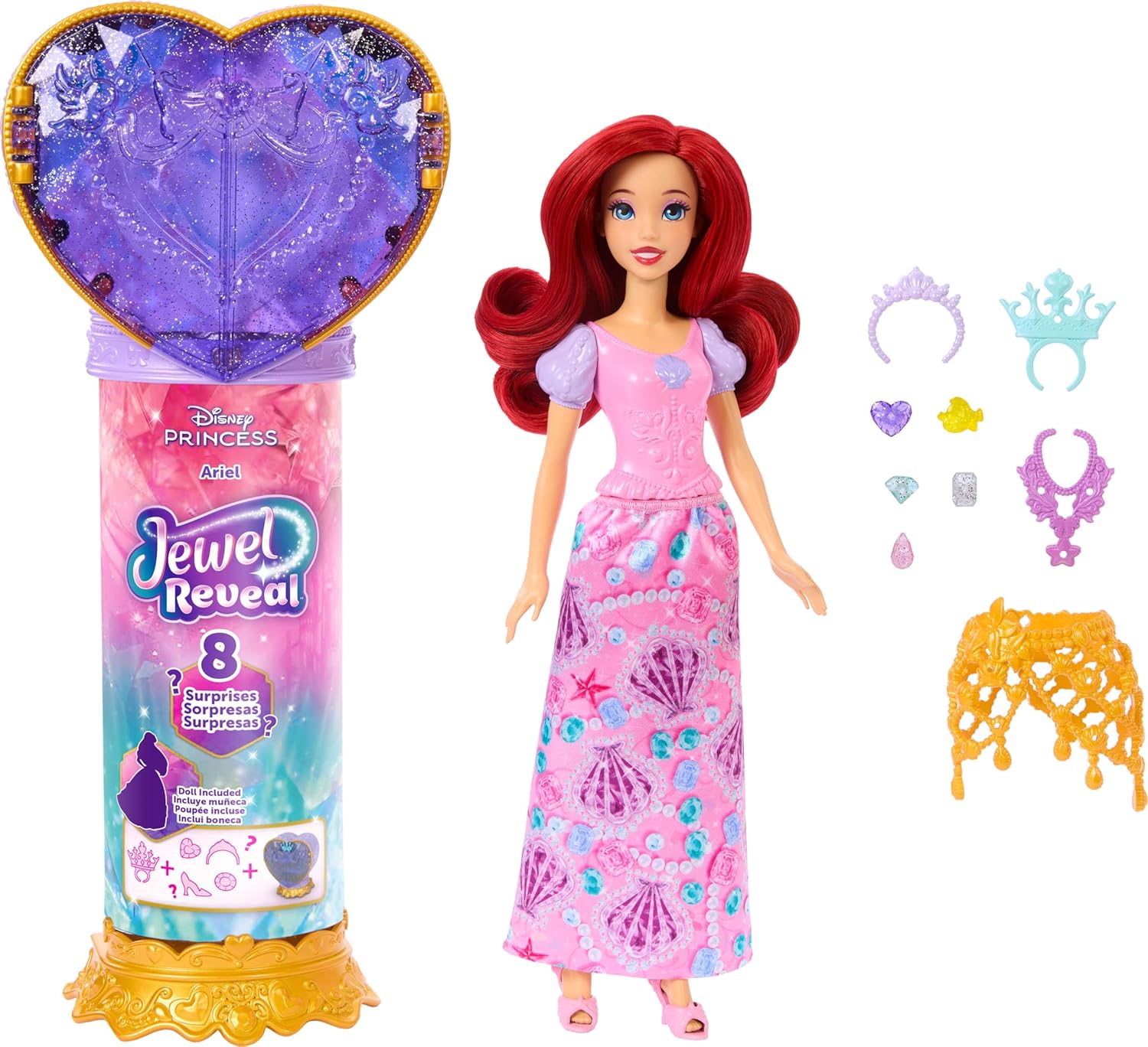 Mattel Disney Princess - Jewel Reveal, Ariel JHL49 (JHL48)