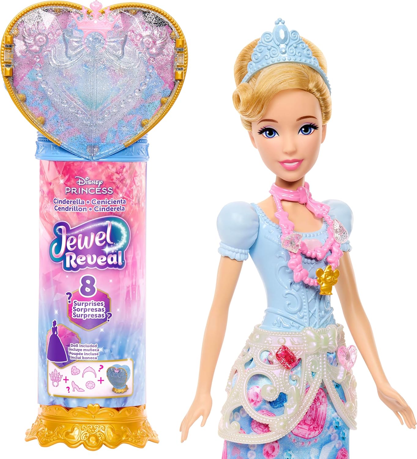 Mattel Disney Princess - Jewel Reveal, Cinderella JHL50 (JHL48)