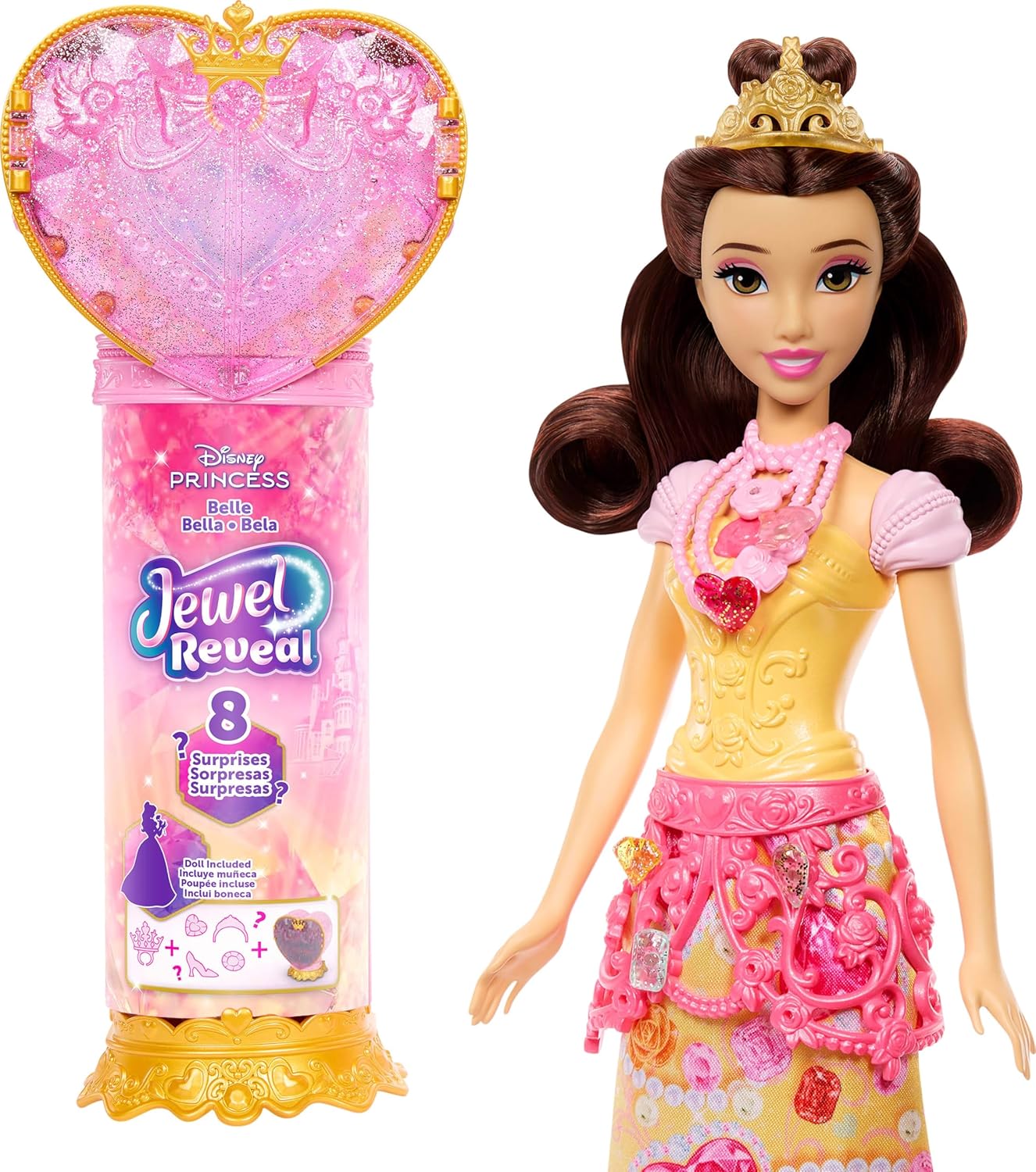 Mattel Disney Princess - Jewel Reveal, Bella JHL51 (JHL48)