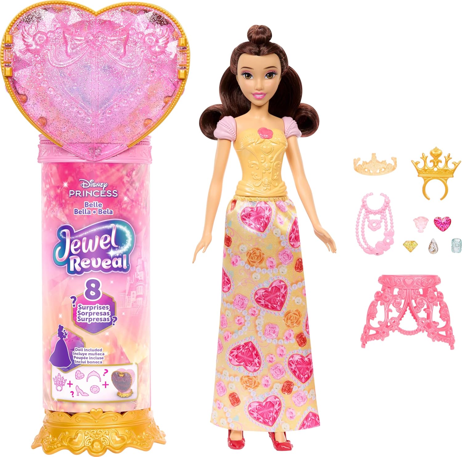 Mattel Disney Princess - Jewel Reveal, Bella JHL51 (JHL48)
