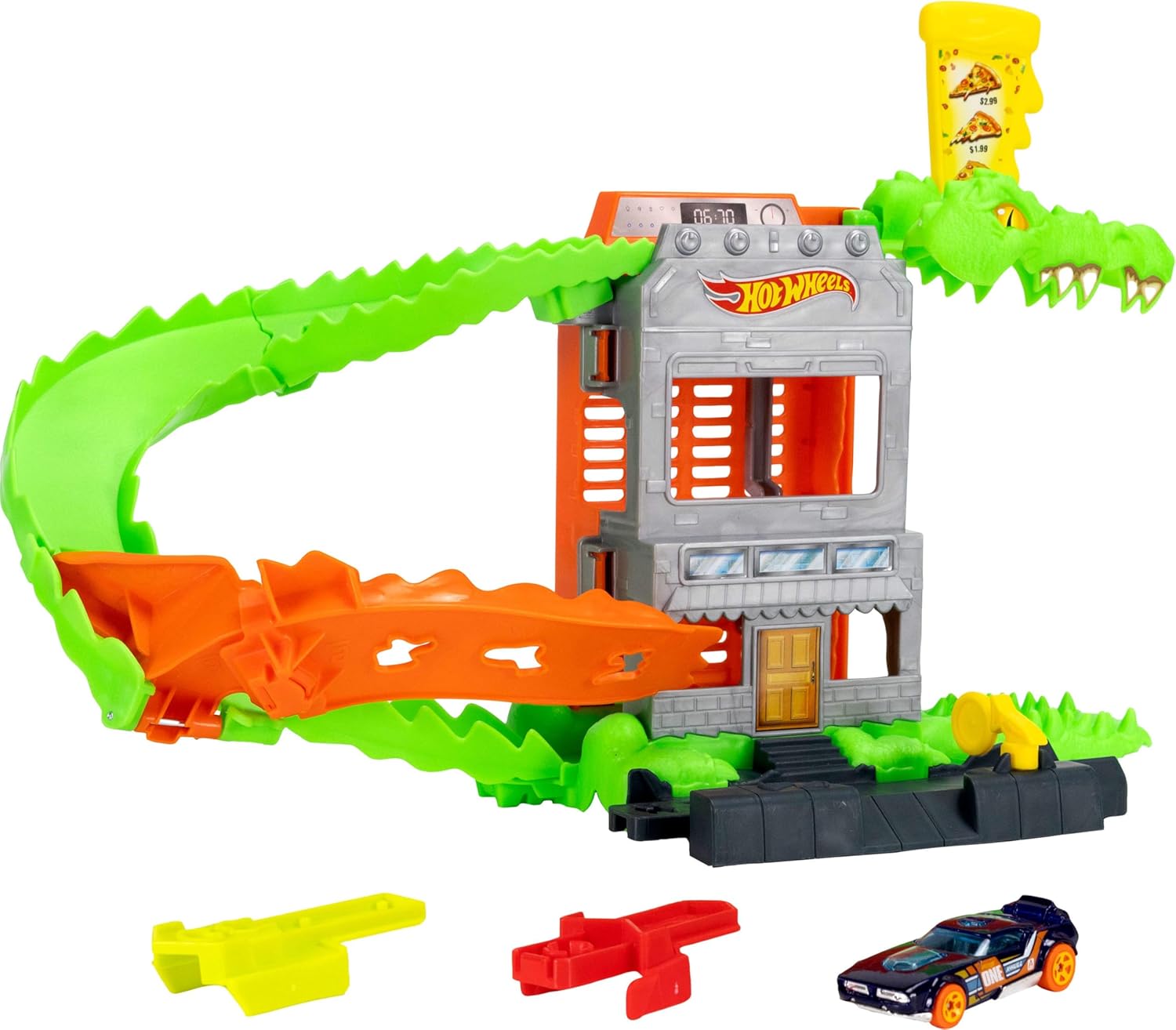 Mattel Hot Wheels - City, Speed Snap, Croc Pizza Attack JHL93 (HDR29)