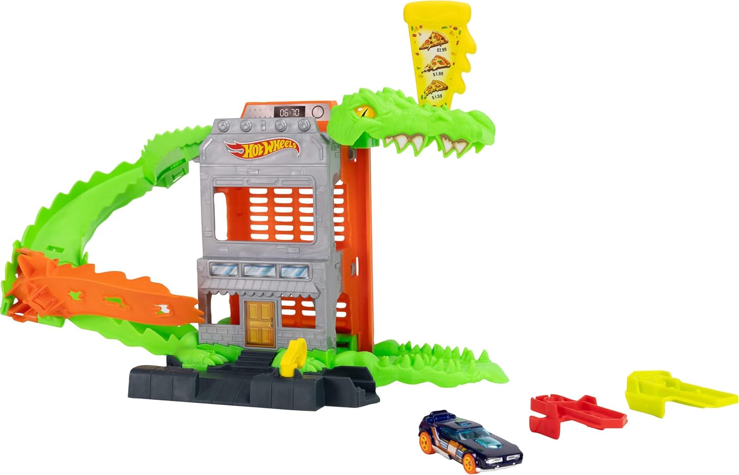Mattel Hot Wheels - City, Speed Snap, Croc Pizza Attack JHL93 (HDR29)