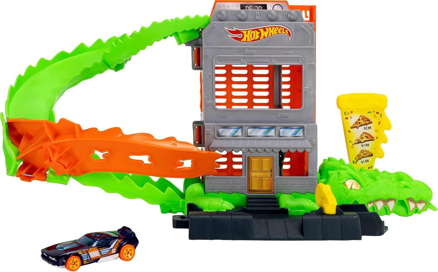 Mattel Hot Wheels - City, Speed Snap, Croc Pizza Attack JHL93 (HDR29)