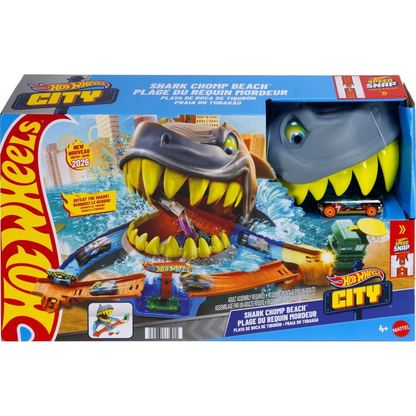 Mattel - Hot Wheels City, Shark Chomp Beach JHL96