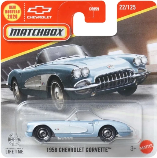 Mattel Matchbox - 1958 Chevrolet Corvette (22/125) JHN44 (C0859)