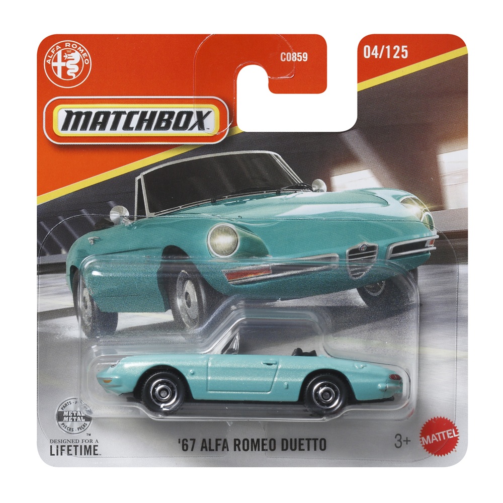 Mattel Matchbox - 67 Alfa Romeo Duetto (04/125) JHP08 (C0859)