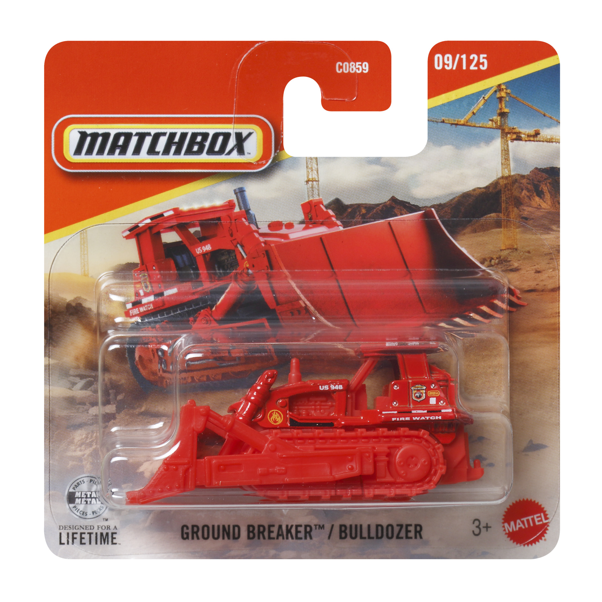 Mattel Matchbox - Ground Breaker/Bulldozer (09/125) JHP53 (C0859)