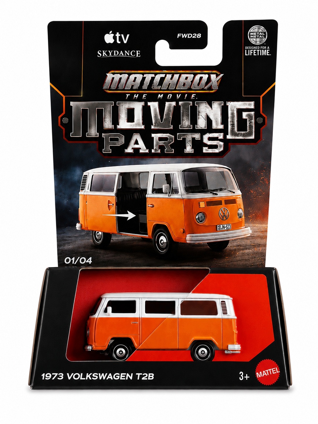 Mattel Matchbox - Moving Parts, 1973 Volkswagen T2B JHV23 (FWD28)