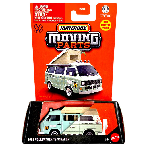 Mattel Matchbox - Moving Parts, 1986 Volkswagen T3 Wagon JHV32 (FWD28)
