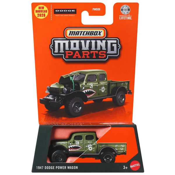 Mattel Matchbox - Moving Parts, 1947 Dodge Power Wagon JHV34 (FWD28)