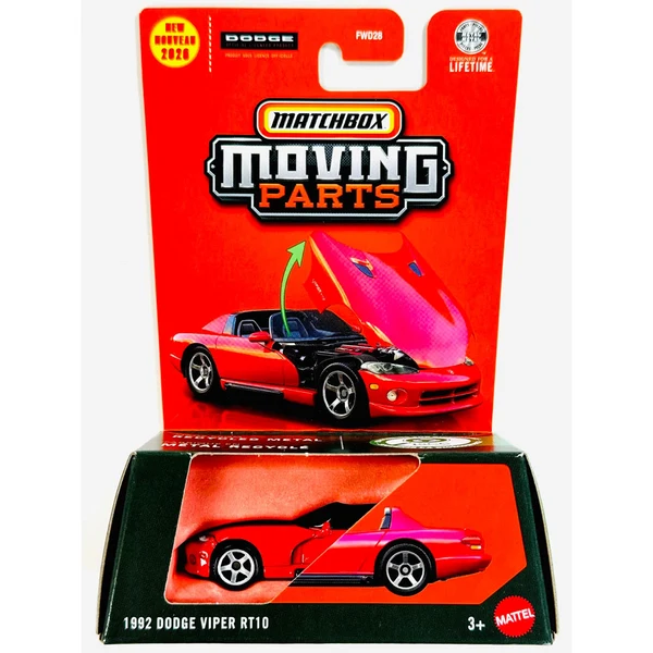 Mattel Matchbox - Moving Parts, 1992 Dodge Viper RT10 JHV40 (FWD28)