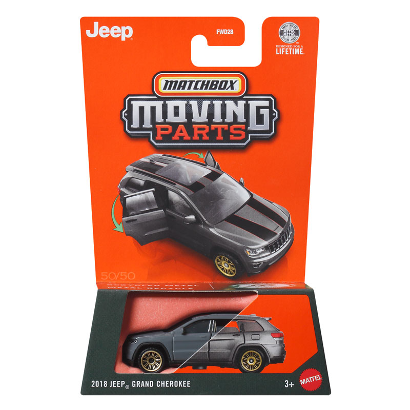Mattel Matchbox - Moving Parts, 2018 Jeep Grand Cherokee JHV52 (FWD28)