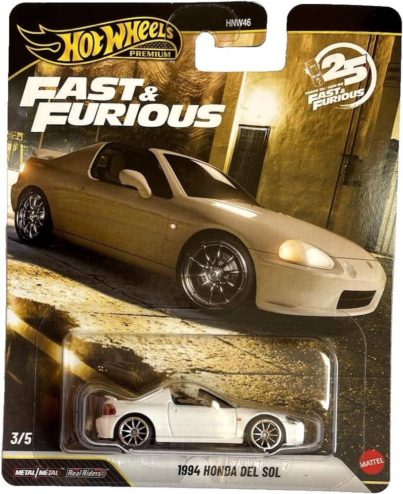 Mattel - Hot Wheels Premium, Fast And Furious, 1994 Honda Del Sol 3/5 JHW63 (HNW46)