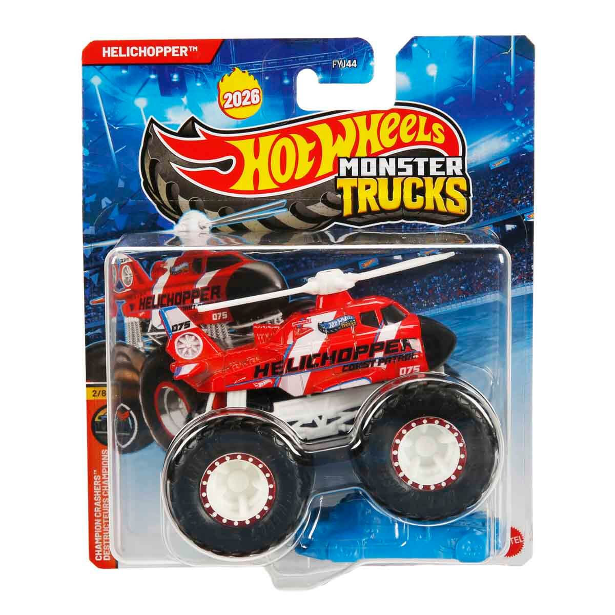 Mattel Hot Wheels - Monster Trucks, Champion Crashers, Helichopper JHY30 (FYJ44)