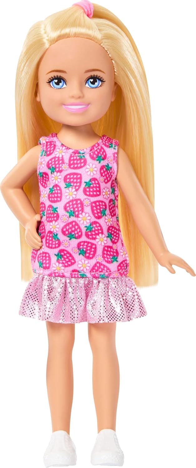 Mattel Barbie - Barbie Chelsea Celsi And Friends , Strawberry Mini Doll JJB33 (DWJ33)