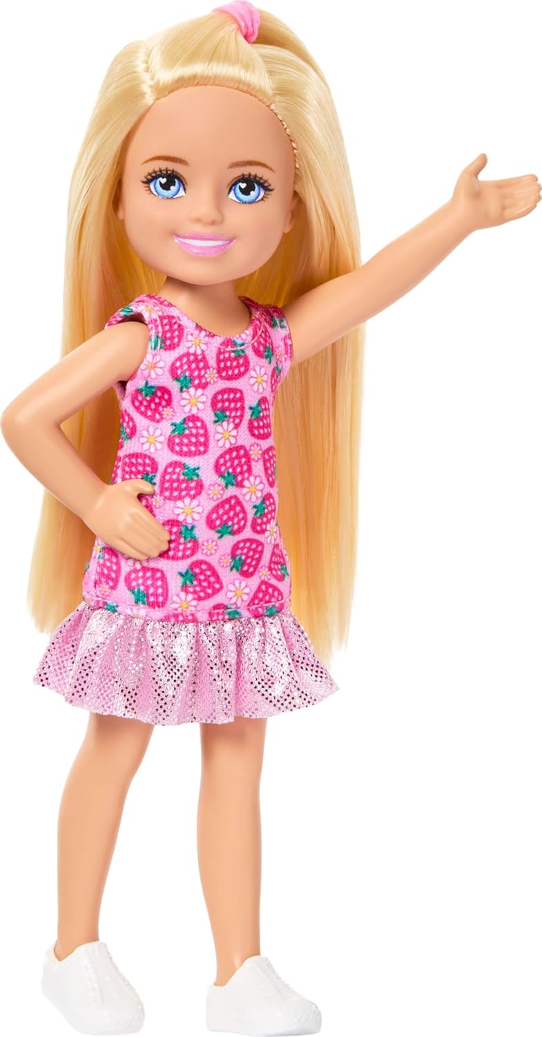 Mattel Barbie - Barbie Chelsea Celsi And Friends , Strawberry Mini Doll JJB33 (DWJ33)