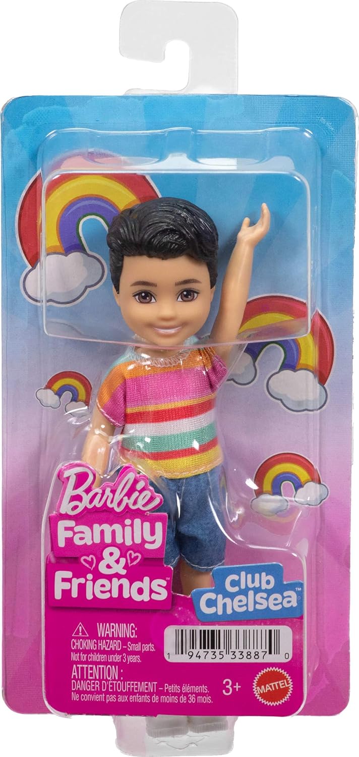Mattel Barbie - Barbie Chelsea Celsi And Friends , Boy with Brunette Hair JJB36 (DWJ33)
