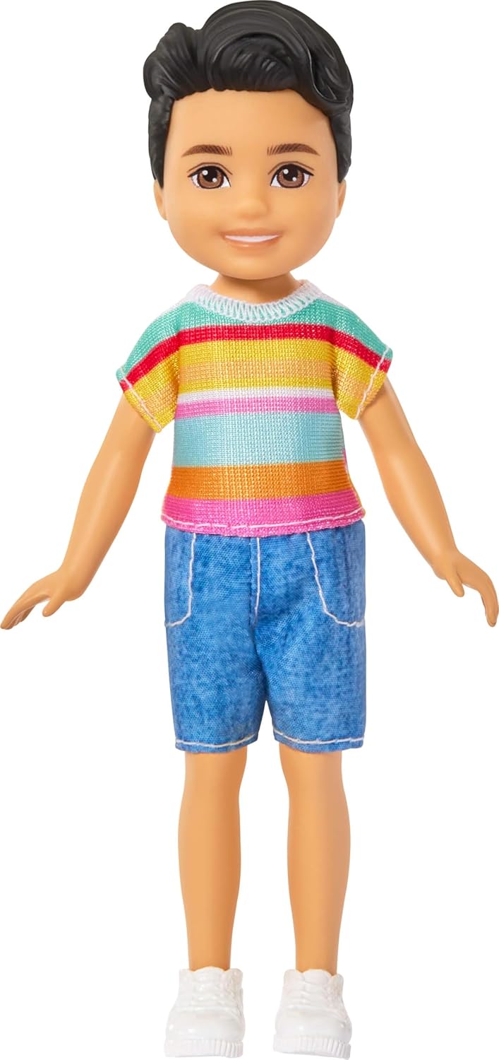 Mattel Barbie - Barbie Chelsea Celsi And Friends , Boy with Brunette Hair JJB36 (DWJ33)