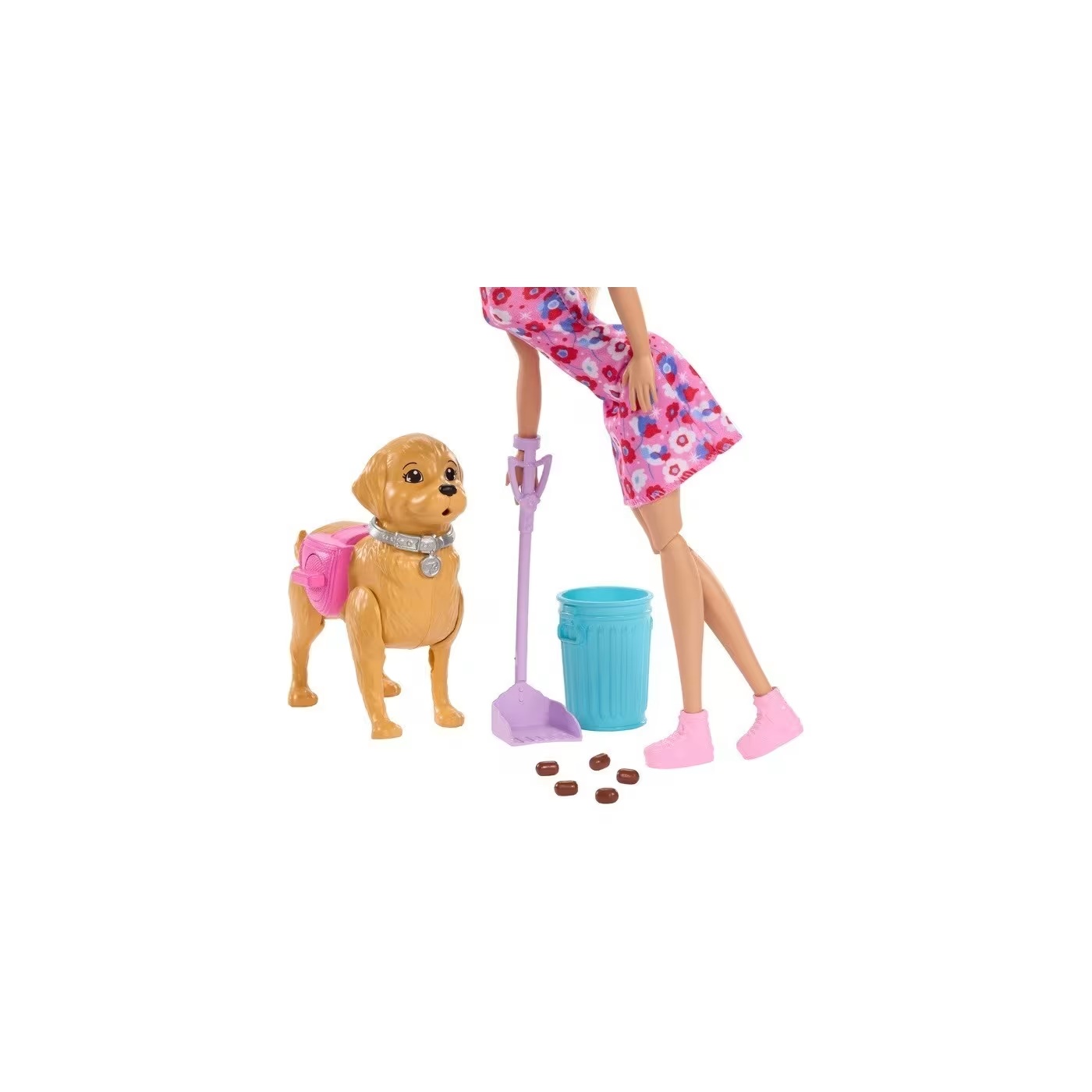 Mattel Barbie - Family & Friends, Puppy Walks! JJB46