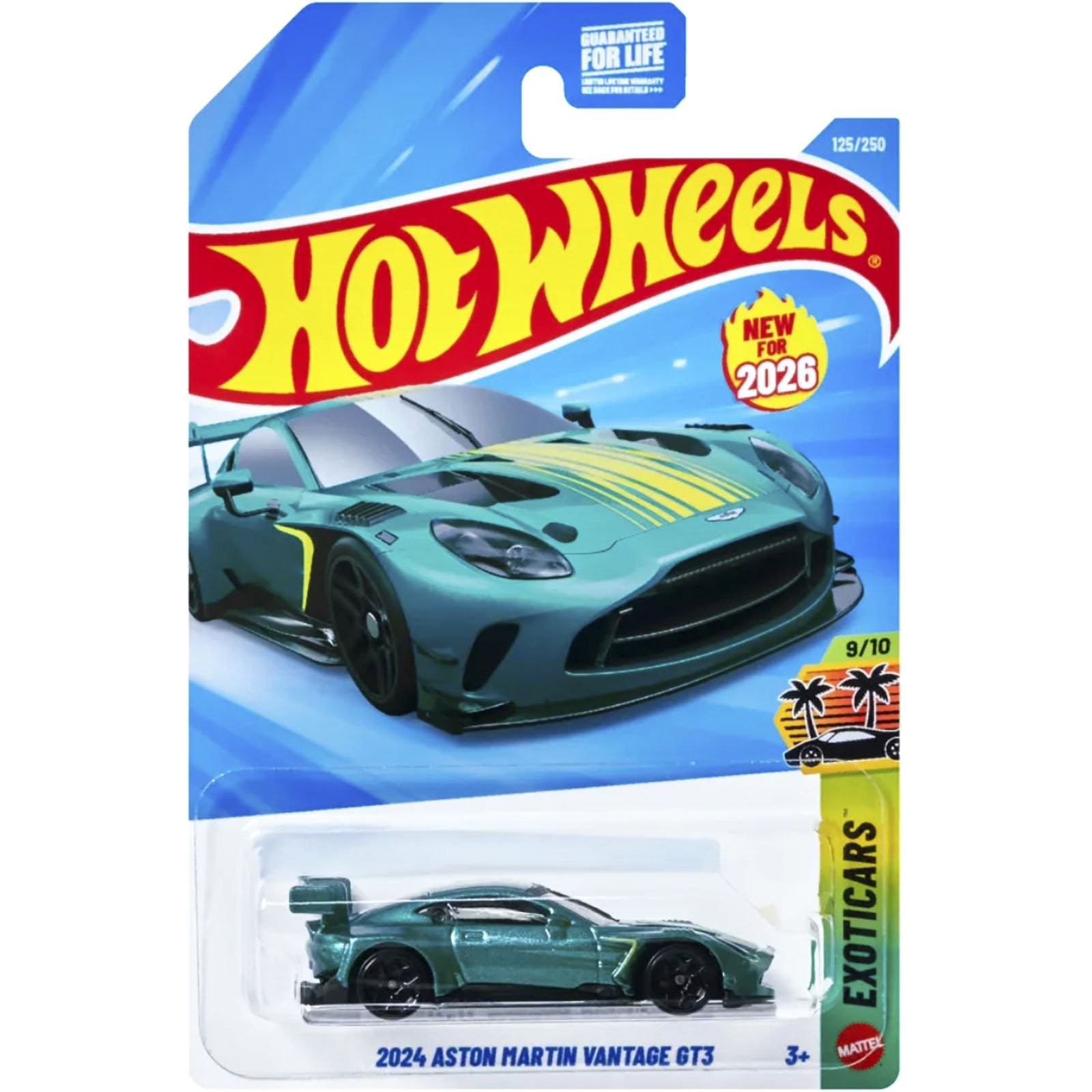 Mattel Hot Wheels - Exoticars, 2024 Aston Martin Vantage GT3 (9/10) JJH55 (5785)