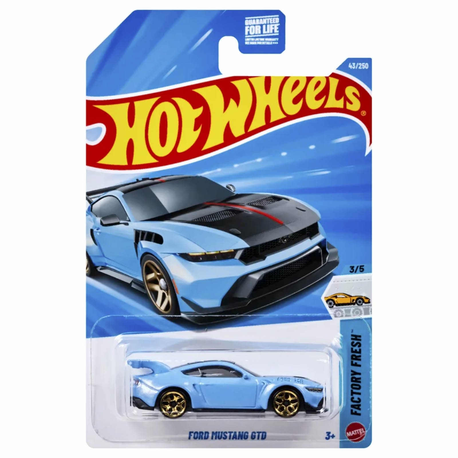 Mattel Hot Wheels - Factory Fresh, Ford Mustang GTD (3/5) JJJ14 (5785)
