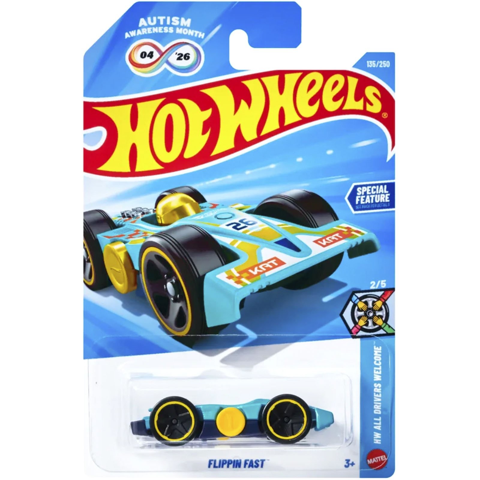 Mattel Hot Wheels - HW All Drivers Welcome, Flippin Fast (2/5) JJJ88 (5785)
