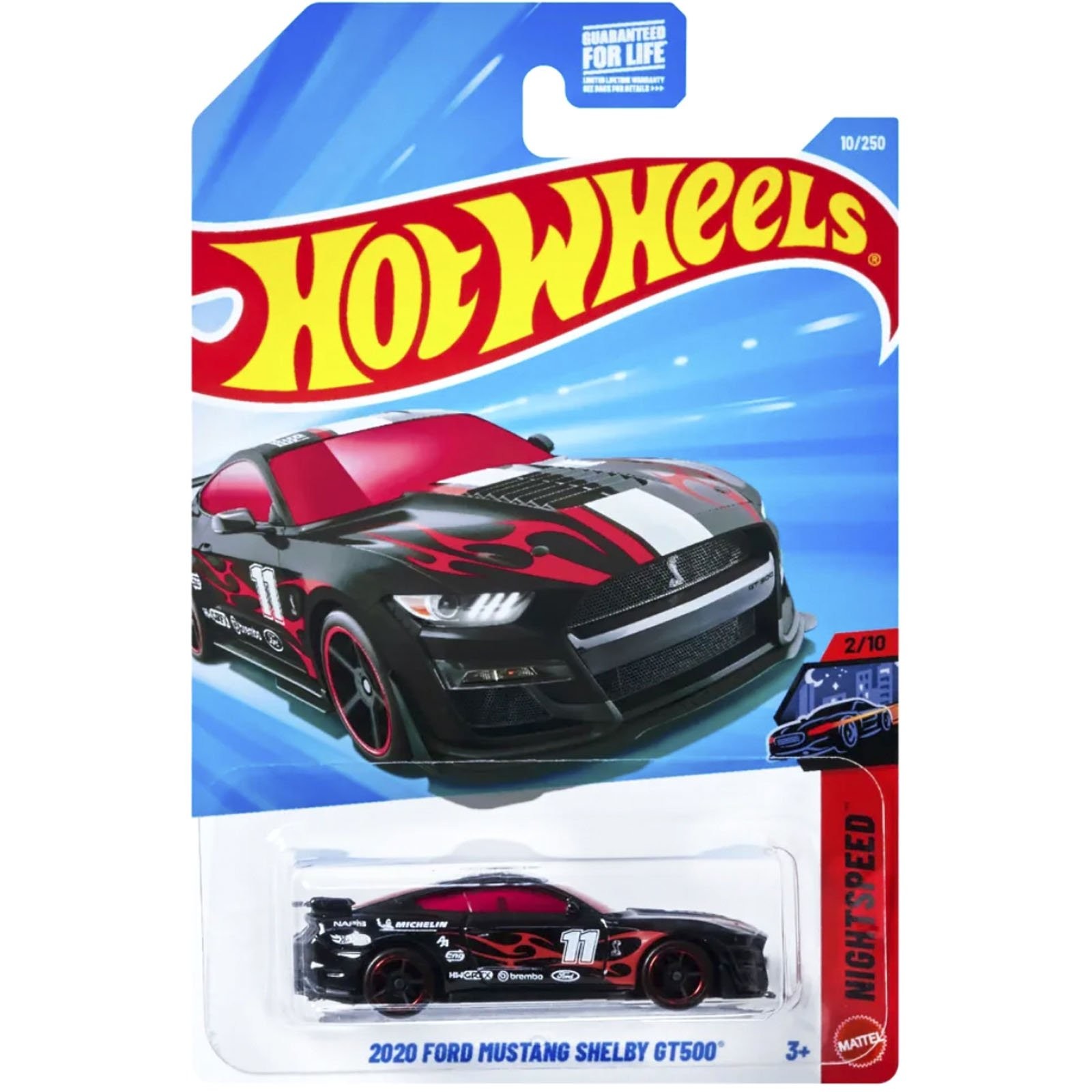 Mattel Hot Wheels - Nightspeed, 2020 Ford Mustang Shelby GT500 (2/10) JJK68 (5785)