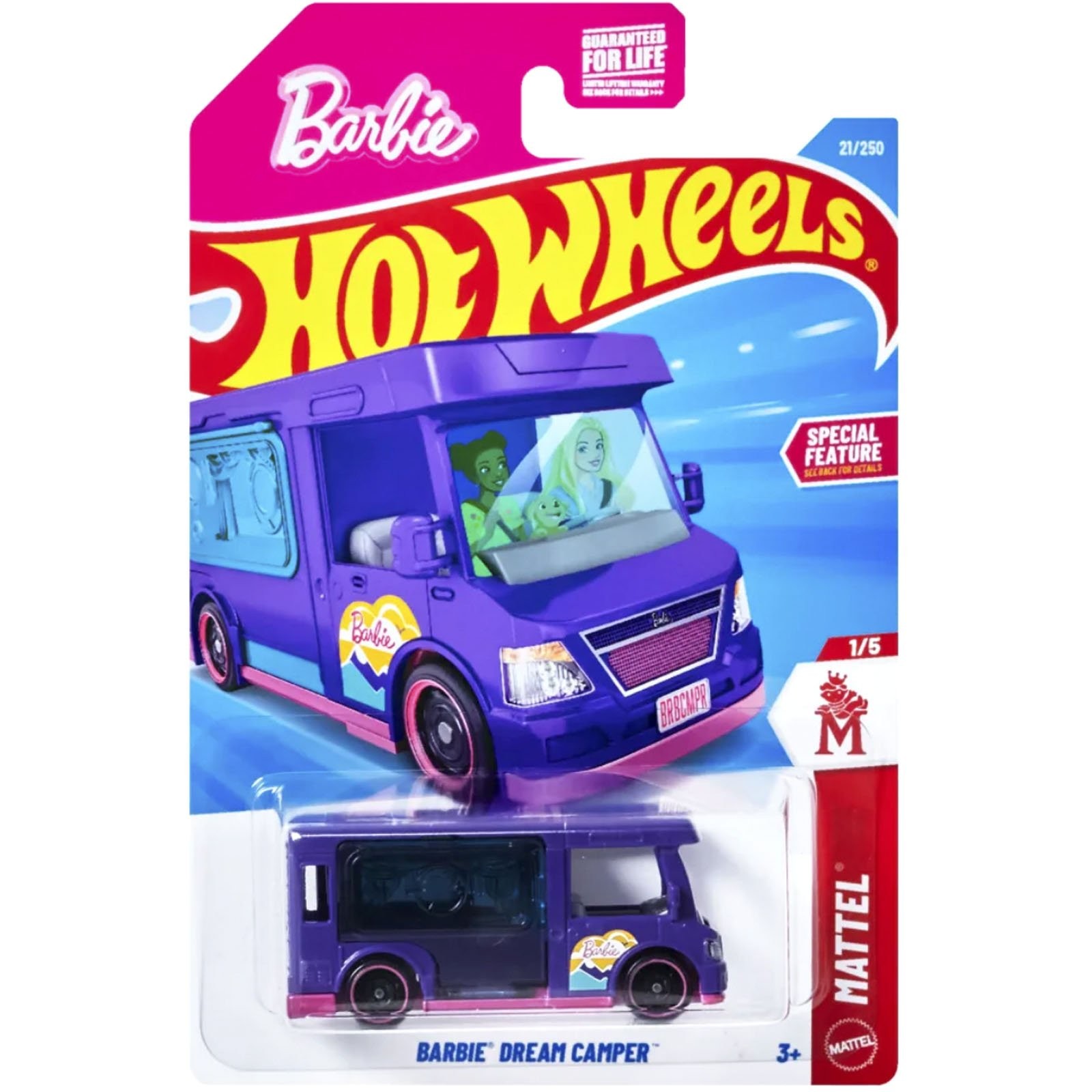 Mattel Hot Wheels - Mattel, Barbie Dream Camper (1/5) JJK72 (5785)