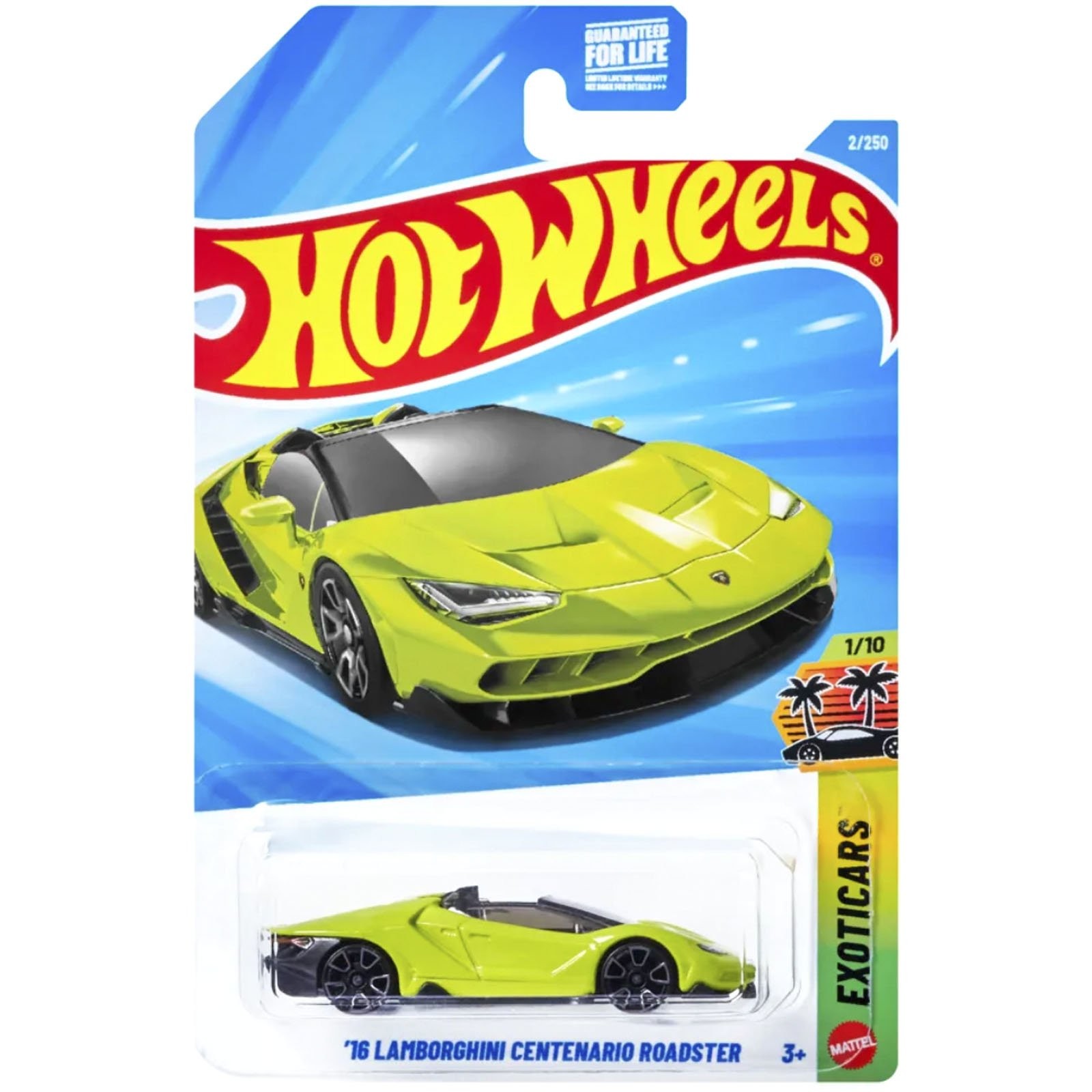 Mattel Hot Wheels - Exoticars, '16 Lamborghini Centenario Roadster (1/10) JJK74 (5785)