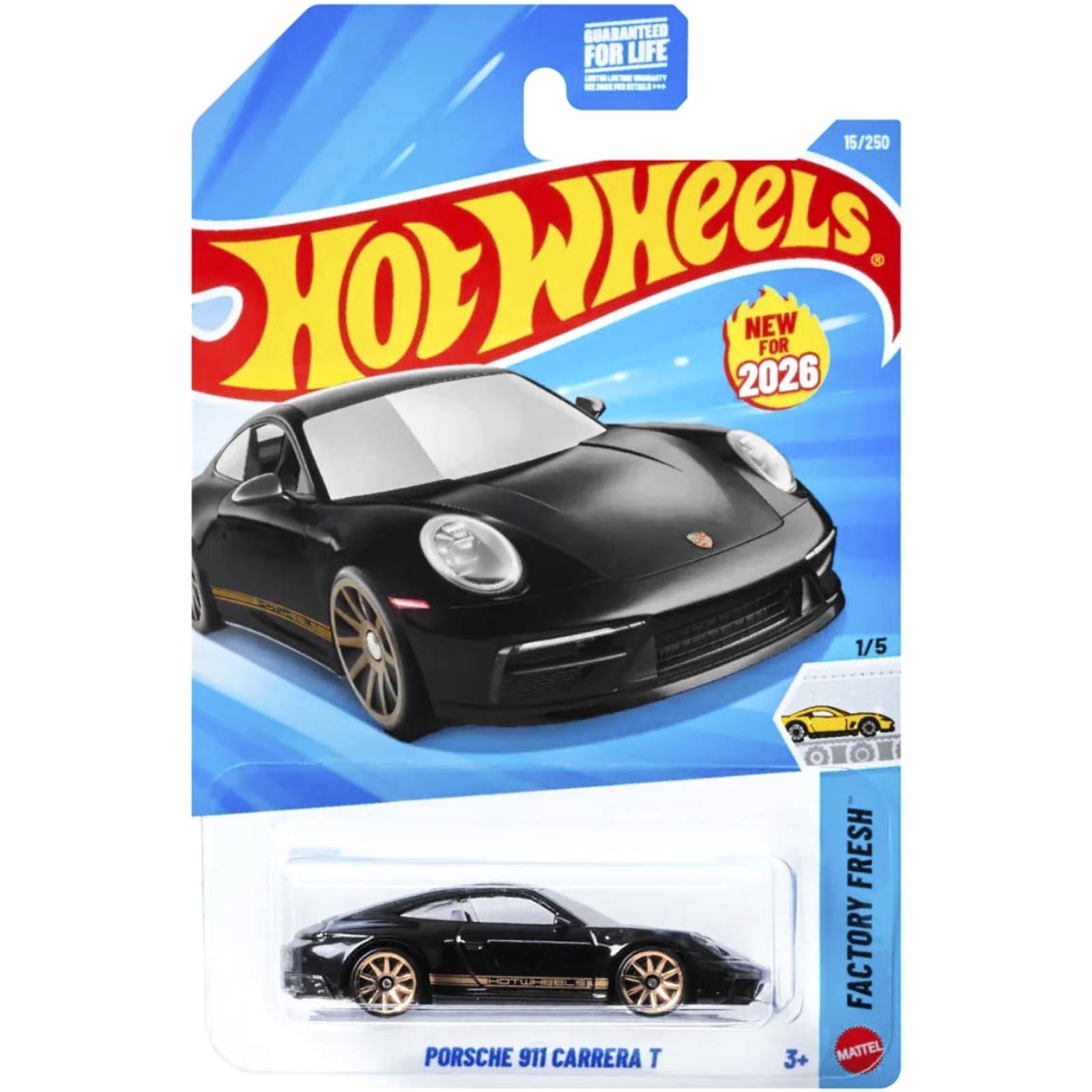 Mattel Hot Wheels - Factory Fresh, Porsche 911 Carrera T (5/5) JJK80 (5785)